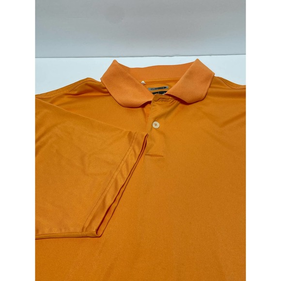 Adidas Climalite Golf Polo Size Large‎ Orange EUC - Picture 2 of 6